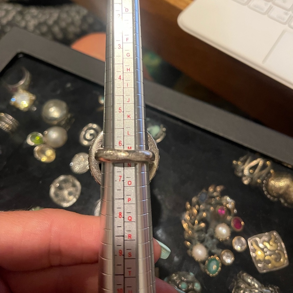 Onyx And 925 Silver Statement Ring - image 5